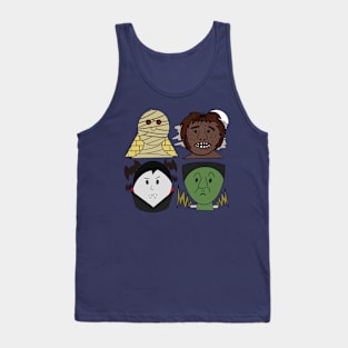 Hammer Horror Movie Cartoon Monsters Tank Top